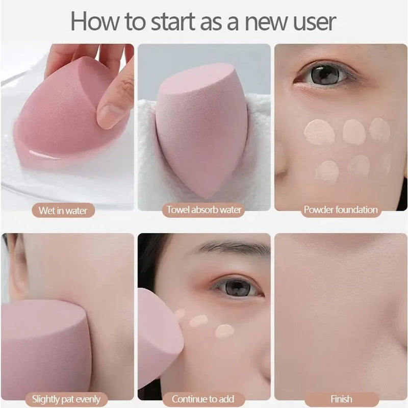 8/4 Pcs Soft Makeup Sponge Dry Wet Cosmetic Puff Foundation Concealer Highlight Blender Makeup Beauty Makeup Tool Accessories