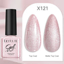 LILYCUTE 7ML 125 Colors Gorgeous Glitter Red Nail Gel Polish Semi Permanent Soak Off LED UV Gel Nail Art Manicure Varnish