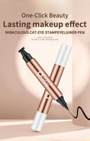 O'CHEAL Eyeliner Stamp Black Liquid Eyeliner Pen Waterproof Fast Dry Dual Head Eye Liner Pencil Make-up for Women Cosmetics Tool