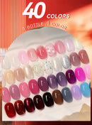 LILYCUTE 7ml Red Glass Bottle Water-Based Peel Off Nail Polish Quick Drying No Need of Lamp Glitter Nail Art Varnish
