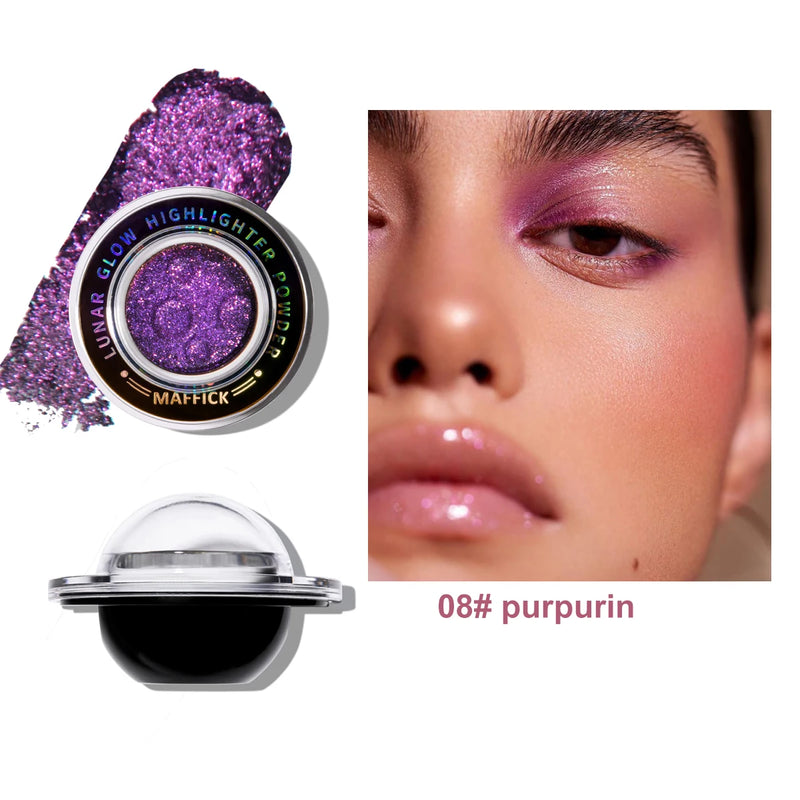 CHARMACY New 5 Multichrome Single Eye Shadow High Pigment Long Lasting Duo Chrome Eyeshadow Glitter Makeup For Eyes