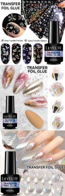LILYCUTE 8ML Transfer Foil Glue For Starry Nails Semi-Permanant Varnish For Adhesive Sticker Nail Glue Soak Off UV LED Gel Nail