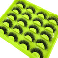 New 10 Pairs 3D Faux Mink Lashes Wispy Fluffy 25MM False Eyelashes Thick Volume Dramatic Cat Eye Lashes Long Strip Wispy Makeup