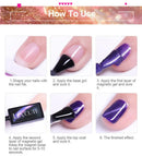 LILYCUTE 7ml Autumn Cat Magnetic Gel Nail Polish Red Brown Semi Permanent Glitter Magnetic Gel UV/LED Soak Off Varnish Design