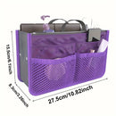 Multifunctional Bi-fold Storage Bag Double Zipper Large Capacity Storage Arrangement Makeup Toiletries Large Classification Bag