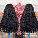 280% Density Burmese Curly Human Hair Wig 13x4 HD Transparent Lace Frontal Wigs Pre Plucked Rem Burmese Human Hair Wigs 32 inch