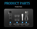 Kemei KM-PG1071 Professional Hair Clipper Rechargeable Cordless Hair Clipper Electric Hair Clipper Kit Men's Fade Hair Clipper