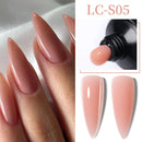 LILYCUTE Nail Extension Gel 10ML Semi Permanent Bright Pink UV Hard Gel Nails Finger Prolong White Clear Nude Gel Nail Polish