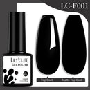 LILYCUTE 7ML Nail Gel Polish Full Coverage Manicure No Wipe Top Coat Base Coat Primer Soak Off LED UV Gel Nail Art Gel Varnish