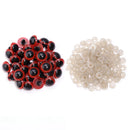 50Pcs/Lot 8-20mm Plastic Eyeball Doll Accessories Black Plush Safety Eyes For DIY Crafts Funny Toy Eyes Animal Gifts Decoration