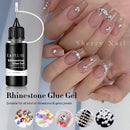 LILYCUTE 10ML Rhinestones Glue Line Gel Nail Polish Multifunction NO Wipe Super Strong Adhesive Nail Gem Glue For Nail Art