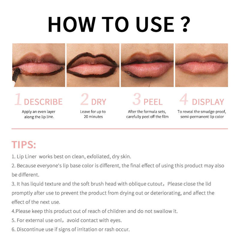 Peel-Off Lip Tint Tattoo Set
