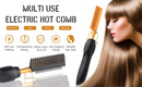Using Electric Heating Curling Comb Hair Comb