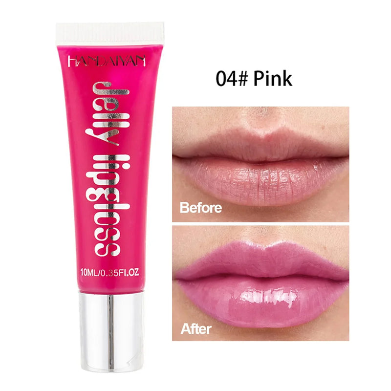 Jelly Lip Gloss Moisturising Lipstick Sexy Lip Oil Plumping Non-Sticky Long Lasting Repairing Primer Lip Balm Care Cosmetics