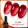 LILYCUTE 7ML Jelly Amber Gel Brown Winter Crystal Nail Polish Translucent Color Nail Art Gel Permanent UV Gel Polish Varnish