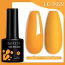 LILYCUTE Dark Grey Matte Color Series Gel Nail Polish Winter Long Lasting Full Coverage Manicure Soak Off Nails Art Gel Varnish