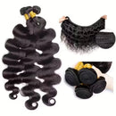 Daianran Body Wave Bundles Brazilian Hair Weave Bundles 1/3/4 PCS Human Hair Bundles Natural Black 14-30"Remy Hair Extensions