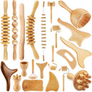 Wood Therapy Massage Tool Lymphatic Drainage Massager Wooden Therapy Cup Mushroom Massager Anti Cellulite Fascia Massage Roller