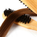 Double Brush Head Hair Comb Professional Hairdressing Tool Wooden Anti-static Straight Hair Comb