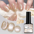 LILYCUTE 7ml Glass Cat Magnetic Nail Gel Polish Semi Permanent Soak Off UV Gel Crystal Varnis Nail Art Manicure