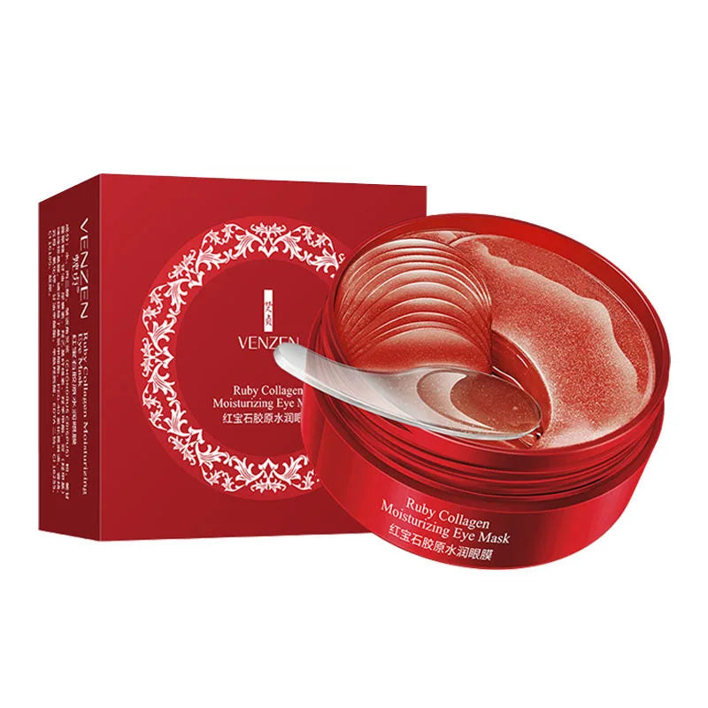 60pcs Collagen Eye Mask moisturizing Firming Anti Dark Circles Eyes Bags skincare Gel Masks Eyepatch Beauty Eye Patches