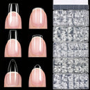 600Pcs Full Cover Press On Nail Tips Stiletto Almond Square Coffin French False Fake Soak Off Gel Nail Extension Tips Capsule