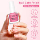 LILYCUTE 7ML Nail Care Polish Milky White Pink Strengthener Effect Long Lasting Care Polish Varnish Fast Drying No Need Lamp