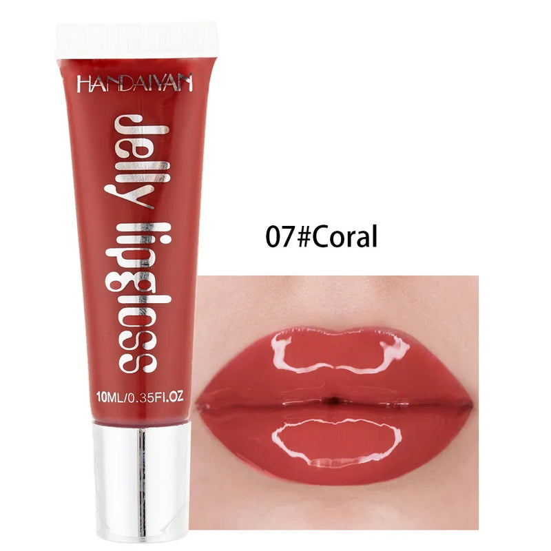 Jelly Lip Gloss Moisturising Lipstick Sexy Lip Oil Plumping Non-Sticky Long Lasting Repairing Primer Lip Balm Care Cosmetics