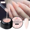 6pcs Baby Boomer Extension Nail Gel Set Clear Pink White UV Builder Ombre Nails Camouflage Quick Extension Gel Extended Nails