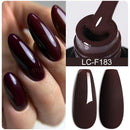 LILYCUTE Dark Grey Matte Color Series Gel Nail Polish Winter Long Lasting Full Coverage Manicure Soak Off Nails Art Gel Varnish