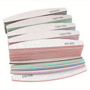 1/3/5/10Pcs Professional Nail File 80/100/150/180/240 Sandpaper Strong Thick Sanding Half Moon Lime nail accessories and Tools