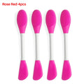 8/4/2pcs Face Brush Set Silicone Facial Mask Applicator Double-head Lotion Spatula Blackhead Face Lip Exfoliator Skin Care Tools