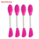 8/4/2pcs Face Brush Set Silicone Facial Mask Applicator Double-head Lotion Spatula Blackhead Face Lip Exfoliator Skin Care Tools