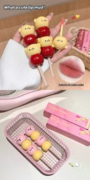 Gege Bear Matte Velvet Cute Candied Haws Lip Mud Lip Cream Lip Clay Long-lasting Color Non-drying Lipstick