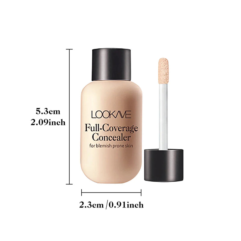 Liquid Concealer Foundation Cream Makeup Waterproof Lasting Full Coverage Acne Spot Scars Dark Circles Face Base Cosmetics