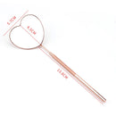 Eyelash Extensions Checking Mirror Heart Shape Stainless Steel Multifunction Lashes Mirror Beauty Makeup Supplies