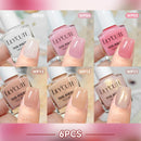 LILYCUTE 7ml 4/6/8/12Pcs Water-Based Nail Polish Set Quick Drying No Need of Lamp Glitter Nail Art Varnish For Nails Manicure