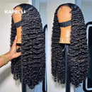 280% Density Burmese Curly Human Hair Wig 13x4 HD Transparent Lace Frontal Wigs Pre Plucked Rem Burmese Human Hair Wigs 32 inch