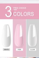 40ml Crystal Liquid With 45ml Acrylic Powder Set Lnclude Pink White Transparent Acrylic Powder Kit Suitable Beginner Nail Kit