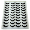 2023 New 20 pairs natural long 3D mink false eyelashes fake lashes makeup kit Mink Lashes extension eye lashes short eyelashes