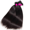 Silky Straight Bundles Human Hair Brazilian Remy Hair Extensions 1/3/4PCS Natural Black 14-30 Inches Hair Weave Bundles