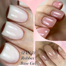 LILYCUTE 7ml Nude Crystal Rubber Base Gel Nail Polish Natural Semi Permanent Soak Off UV LED Varnish DIY Nail Art Manicure