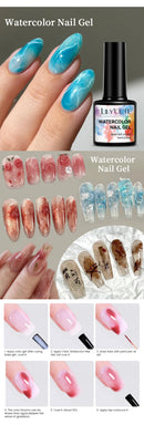 LILYCUTE 7ML Watercolor Nail Gel Peelable Base Gel Polish Function Nail Semi Permanent Soak Off UV Gel Nail Art Manicure Varnish