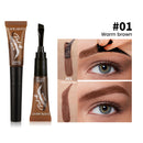 Tear-Off Eyebrow Gel And Brush Combined Long-Lasting Intense Color Sweat-Resistant Semi-permanent Peeling Brow Tint Eye Makeup