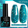 LILYCUTE 7ML Nail Gel Polish Full Coverage Manicure No Wipe Top Coat Base Coat Primer Soak Off LED UV Gel Nail Art Gel Varnish