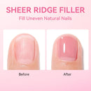 LILYCUTE 7ML Nail Care Polish Milky White Pink Strengthener Effect Long Lasting Care Polish Varnish Fast Drying No Need Lamp