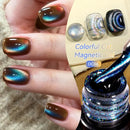 LILYCUTE 7ml Colorful Cat Magnetic Nail Gel Polish Shine Glitter Reflective Nail Gel Soak Off UV LED Gel Nail Art Varnish