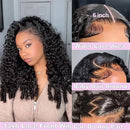Burmese Curly Hair Wig 13x6 HD Lace Front Wig Pre Plucked With Spiral Ends Natural Color 13x4 Hd Lace Human Hair Wigs For Women