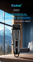Kemei KM-PG1071 Professional Hair Clipper Rechargeable Cordless Hair Clipper Electric Hair Clipper Kit Men's Fade Hair Clipper