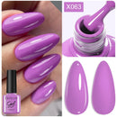LILYCUTE 7ML 125 Colors Gorgeous Glitter Red Nail Gel Polish Semi Permanent Soak Off LED UV Gel Nail Art Manicure Varnish